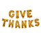 16 Inches Aluminum Foil Thanksgiving Letters 11 Pcs Balloons