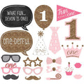 20 Pcs Baby 1th Birthday Party Supply Photo Booth Props