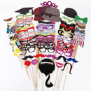 76Pcs Festival Wedding Party Supply Photo Booth Props
