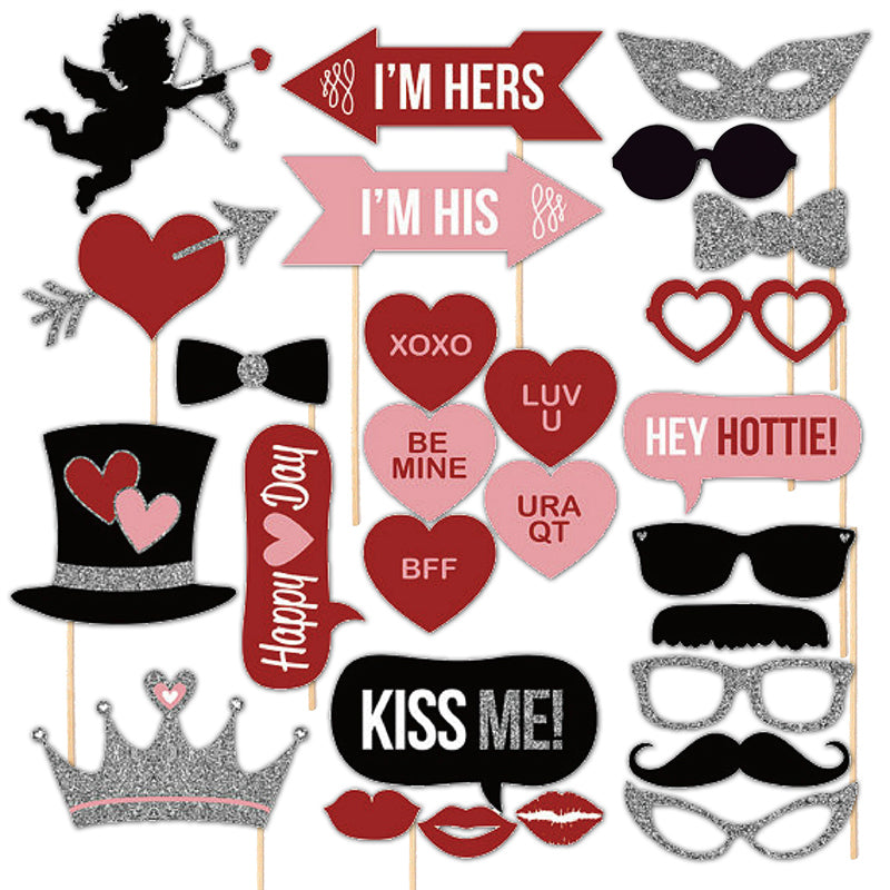 31 Pcs Wedding Propose Party Cupid Photo Booth Props