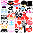 75 Pcs Glasses Pattern Party Photo Booth Props
