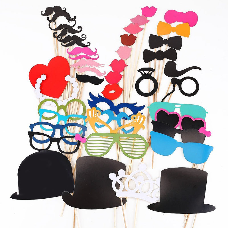 44 Pcs Birthday Festival Party Photo Booth Props