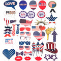40 Pcs Independence Day Party Photo Booth Props