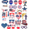 40 Pcs Independence Day Party Photo Booth Props
