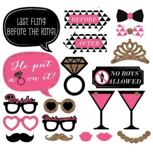 20 Pcs Single Queen Party Wedding Supplies Photo Booth Props