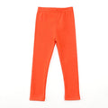 Girls Cotton Solid Color Simple Style Leggings