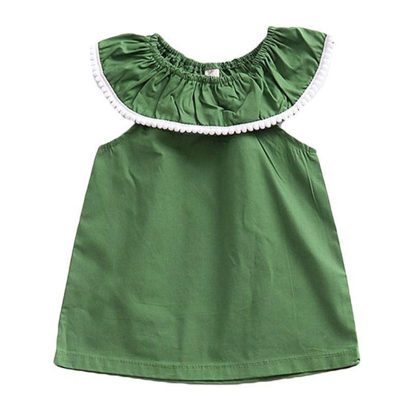 Baby Girls Cotton Sleeveless Plain Dress