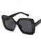 Fashion Classic Big Size PC Frame Square Shape Sunglasses