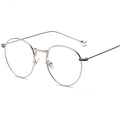 Creative Imitation Pearl Design Women Round Shape Metal Eyewear Frame