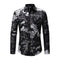 Men Cotton Flower Printed Casual Shirts