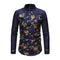 Men Cotton Patchwork Floral Printed Shirts