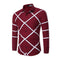 Casual Men Cotton Line Printed Long Sleeves Shirts