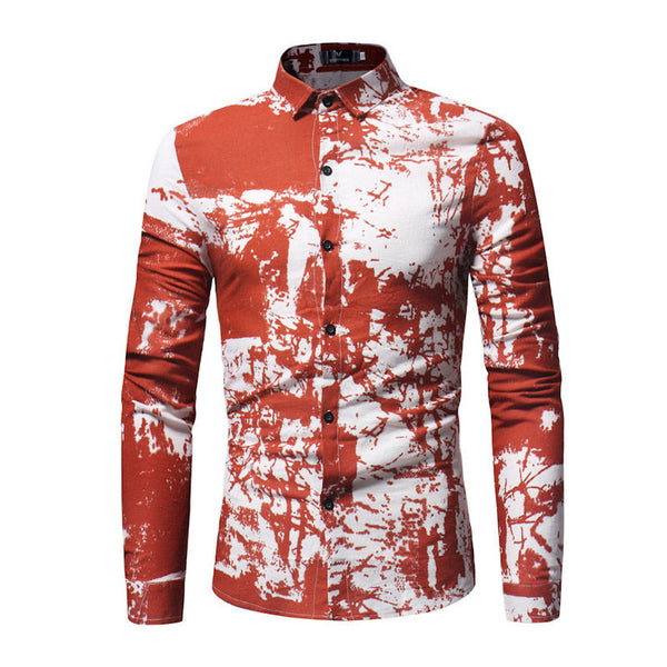 Men Cotton Printed Slim Fit Shirts