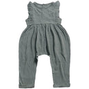 Baby Cotton Solid Color Sleeveless Jumpsuit