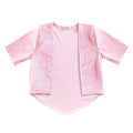 Girls Velet  Pink Short Sleeves Outerwear