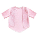 Girls Velet  Pink Short Sleeves Outerwear