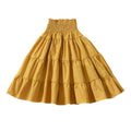 Cute Girls Cotton Solid Color Pleated Skirt