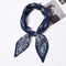 Creative Pleated Design Women Paisley Print Square Scarf