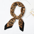 Fashion Leopard Print Women Pleated Scarf