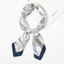 Fashion Unique Map Design 70cm Satin Square Scarf