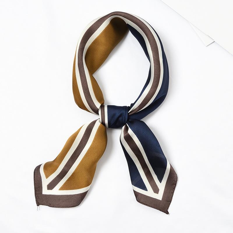 Women Fashion Color Blocking Geometric Design Casual Scarf