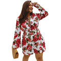 Hot Sale Long-sleeve Floral Pattern Romper