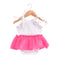 Casual Girls Cotton Color Blocking Patchwork Bodysuit
