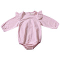 Baby Girls Cotton Pink Long Sleeves Bodysuit