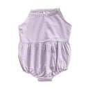 Baby Girls Cotton Lace-up Design Bodysuit
