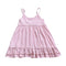 Girls Cotton Solid Color Spaghetti Strap Dress