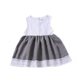 Casual Girls Cotton Patchwork Dress