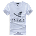Men Cotton Eagle Printed Casual T-shirts