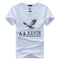 Men Cotton Eagle Printed Casual T-shirts
