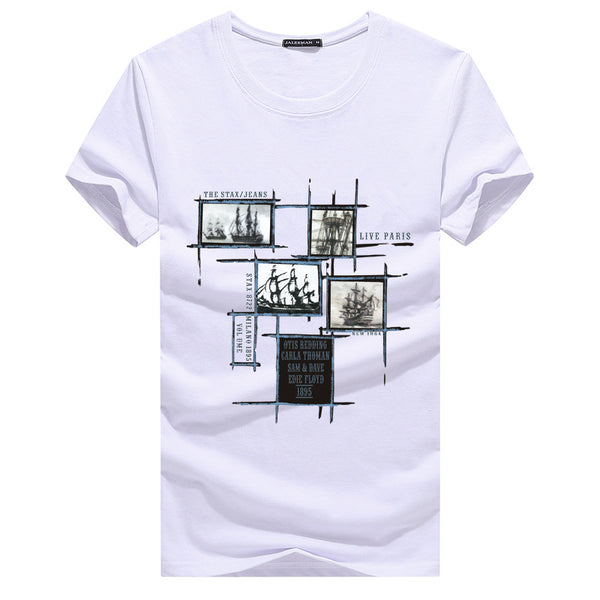 Men Cotton Vintage Style Casual T-shirts