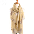 Fashion Cartoon Kitty Print Sun-protection Voile Scarf