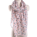 New Design Fashion Sheep Print Big Size Voile Scarf
