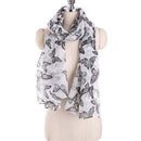 Fashion Romantic Butterfly Print Women Voile Leisure Scarf
