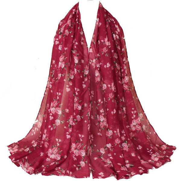 Good Quality Voile Fabric Large Size Women Fashion Scarf