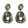 Irregular Geometric Shape Hollow Design Vintage Earrings