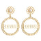 Fashion Golden Color Alloy Hollow Round Shape POPULAR Earrings