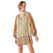 Hot Sale Loose Pattern Women Floral Print Long-sleeve Sun-protection Dress