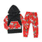 2 Pcs Boys Patchwork Hoodies And Pants