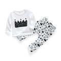 2 Pcs Boys Cotton Casual Tops And Pants