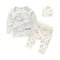 3 Pcs Baby Girls Cotton Bunny Printed Tops And Pants And Hats