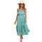 Fashion Bohemian Style Casual Sleeveless Spaghetti Strap Vacation Dress