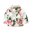 Girls Cotton Fresh Fruit Printed Long Sleeves Coat