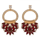 Fashion Colored Drop Shape Acrylic Gemstone Vintage Drop Earrings