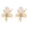 Fashion Unique Flower Shaped Women Exaggerated Drop Earrings