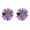 Fresh Style Beaded Flower Shape Metal Stud Earrings