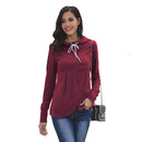 Casual Solid Color Drawstring Pattern Long-sleeve Hoodies